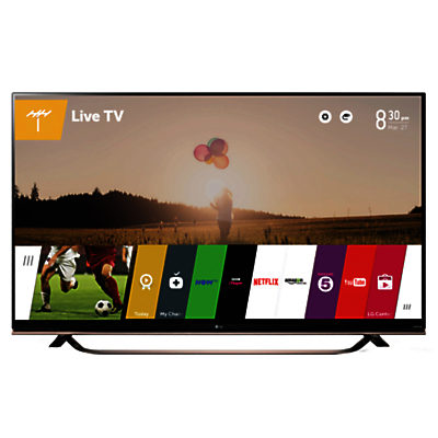LG 65UF860V 4K Ultra-HD 3D Smart TV, 65  with Freeview HD, Built-In Wi-Fi, Harman/kardon Audio & 2x 3D Glasses